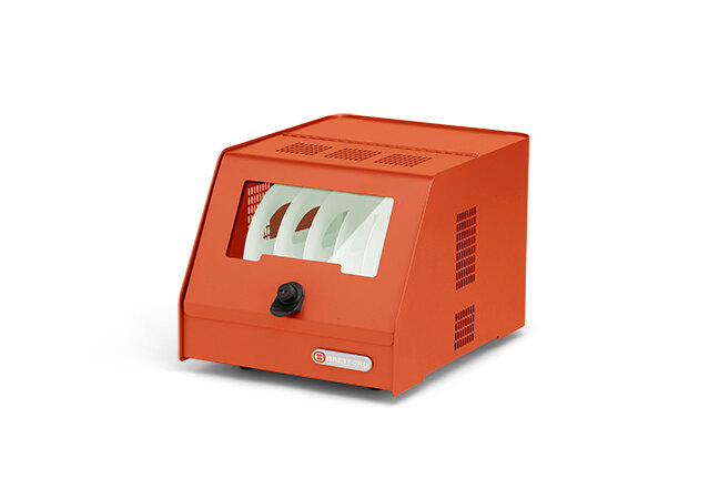Bretford-Cube-Battery-Station-5-bay-tangerine-right