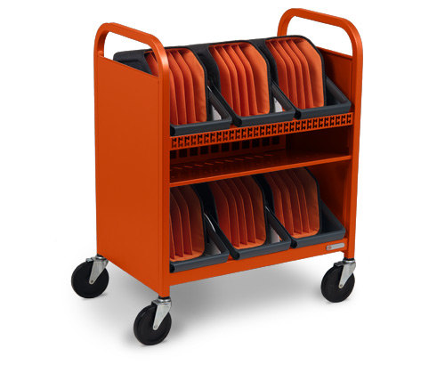 Transport Cart Caddies Left Tangerine