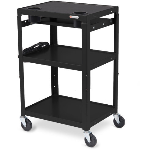 Bretford Mobile Instructor Cart (MIC) in black pumice color