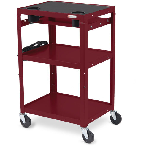 Bretford Mobile Instructor Cart (MIC) in maroon color