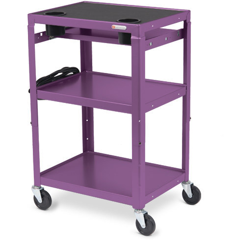 Bretford Mobile Instructor Cart (MIC) in orchid color