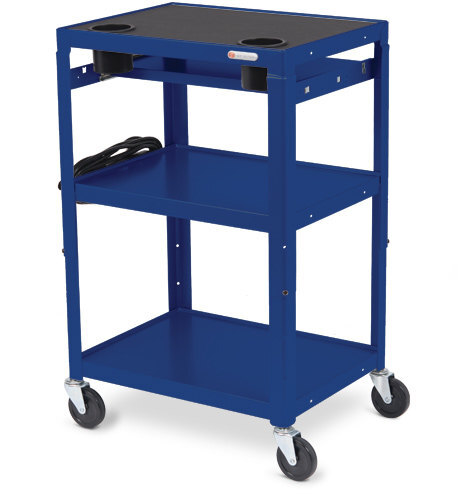 Bretford Mobile Instructor Cart (MIC) in royal blue color