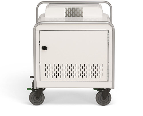 bretford provision projector cart arctic white front