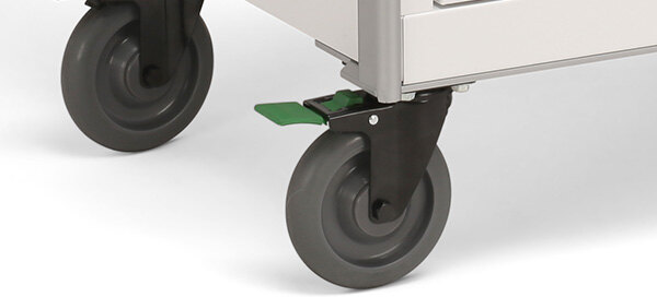closeup industrial grade wheels bretford provision projector cart